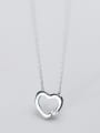 thumb 925 Sterling Silver With Gold Plated Simplistic Heart Locket Necklace 1