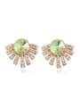 thumb Personalized Fashion Cubic austrian Crystals Alloy Stud Earrings 0