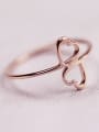 thumb Sweetly Double Hollow Heart Ring 1
