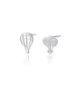thumb 925 Sterling Silver With Gold Plated Simplistic badminton  Stud Earrings 0