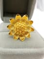 thumb Women Delicate Sunflower Shaped Ring 2