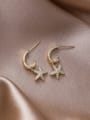 thumb Alloy With Gold Plated Delicate Star Drop Earrings 3