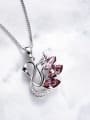 thumb Swan-shaped Crystal Necklace 3