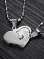 thumb Personalized Combined Heart shaped Titanium Lovers Necklace 1