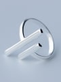 thumb 925 Sterling Silver With Silver Plated Simplistic free size Rings 0