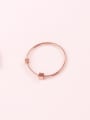 thumb Rose Gold Plated Small Square Ring 0