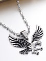 thumb Personalized Flying Eagle Pendant Titanium Necklace 1
