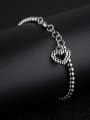 thumb Fashion Heart Beads Titanium Bracelet 1