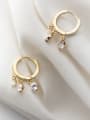 thumb 925 Sterling Silver With 18k Gold Plated Trendy tassels Clip On Earrings 0