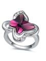 thumb Fashion Butterfly-shaped austrian Crystal Alloy Ring 2