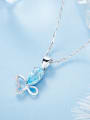 thumb S925 Silver Butterfly Shaped Necklace 3