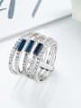 thumb Fashion Multi-band austrian Crystals 925 Silver Ring 3