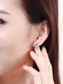 thumb Tiny Heart-shaped Austria Crystal Stud Earrings 1