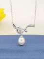 thumb Fashion Freshwater Pearl Swan Necklace 0