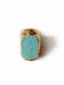 thumb Exaggerated Personalized Turquoise Stone Ring 0