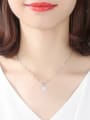 thumb 925 Sterling Silver With Cubic Zirconia  Personality Round Necklaces 1