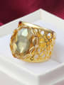 thumb Luxury Hollow Design Champagne Zircon Ring 1