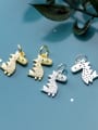 thumb 925 Sterling Silver With Cubic Zirconia Personality Animal  Dinosaur Charms 1
