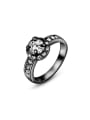 thumb All-match Black Gun Plated Zircon Ring 0