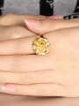 thumb Rosary Flower Gold Plated Opening Ring 1