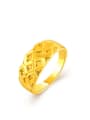 thumb Exquisite Geometric Shaped 24K Gold Plated Copper Ring 0