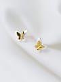 thumb Sterling Silver stereoscopic Butterfly Mini ear nail 2