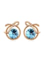 thumb austrian Elements Crystal Earrings elegant bow earrings with crystal appearance 4