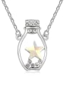 thumb Personalized Lucky Bottle Star austrian Crystals Pendant Alloy Necklace 1