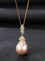 thumb Sterling Silver Natural Baroque Pearl Necklace 0