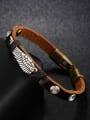 thumb Retro style Personalized Wing Artificial Leather Bracelet 2