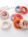 thumb Simple personality colored plush hair ring 3