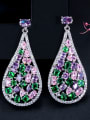 thumb Alloy With Platinum Plated Fashion Water Drop Cluster Earrings 1