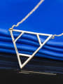 thumb Exquisite Gold Plated Triangle Shaped Necklace 2