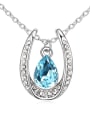 thumb Fashion Water Drop austrian Crystals Pendant Alloy Necklace 3