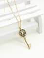 thumb Gold Plated Key Shaped Necklace 0