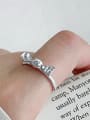 thumb 925 Sterling Silver With Glossy Simplistic Bowknot Candy Free Size  Rings 3