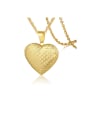 thumb Stainless Steel With Gold Plated Simplistic Heart Necklaces 0