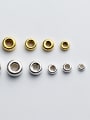 thumb 925 Sterling Silver With 18k Gold Plated Classic Round Beads 0