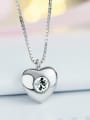 thumb 2018 S925 Silver Heart-shaped Necklace 0