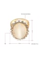 thumb High-quality 18K Gold Oval Shaped Opal Two Pieces Jewelry Set 1