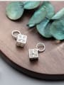 thumb 925 Sterling Silver With Silver Plated Classic Square Charms 3