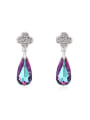 thumb Fashion Shiny Water Drop austrian Crystals Alloy Stud Earrings 1