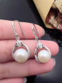 thumb 2018 Fashion Freshwater Pearl Water Drop shaped hook earring 1