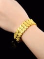 thumb Exquisite 18K Gold Plated Geometric Shaped Copper Bracelet 1