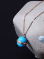 thumb Rose Gold Plated Ball Necklace 2