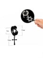 thumb Stainless Steel With Black Gun Plated Personality Cross Stud Earrings 1