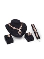 thumb Alloy Imitation-gold Plated Fashion Artificial Pearl Four Pieces Jewelry Set 0