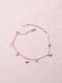 thumb Rose Gold Titanium Flower Accessories Anklet 0