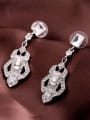 thumb Luxury Rhinestones Alloy Drop Chandelier earring 1