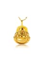 thumb Copper Alloy 23K Gold Plated Retro style Laughing Buddha Pendant 0